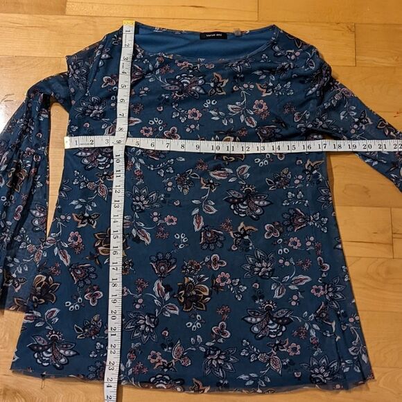 Verve ami bell sleeves mech floral long sleeve shirt top Small @X - Picture 9 of 9